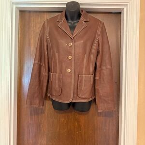 Cabi Leather Jacket - Size 8